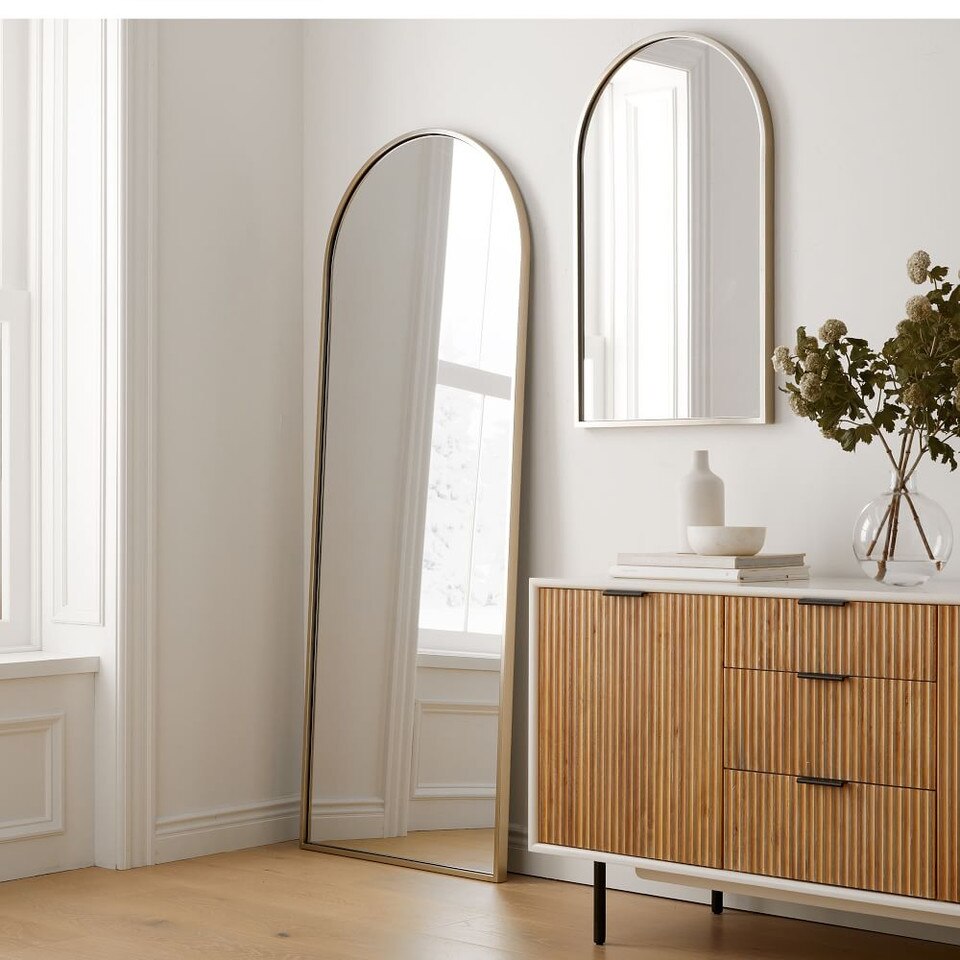 Metal Framed Arched Mirrors Nickel West Elm Australia